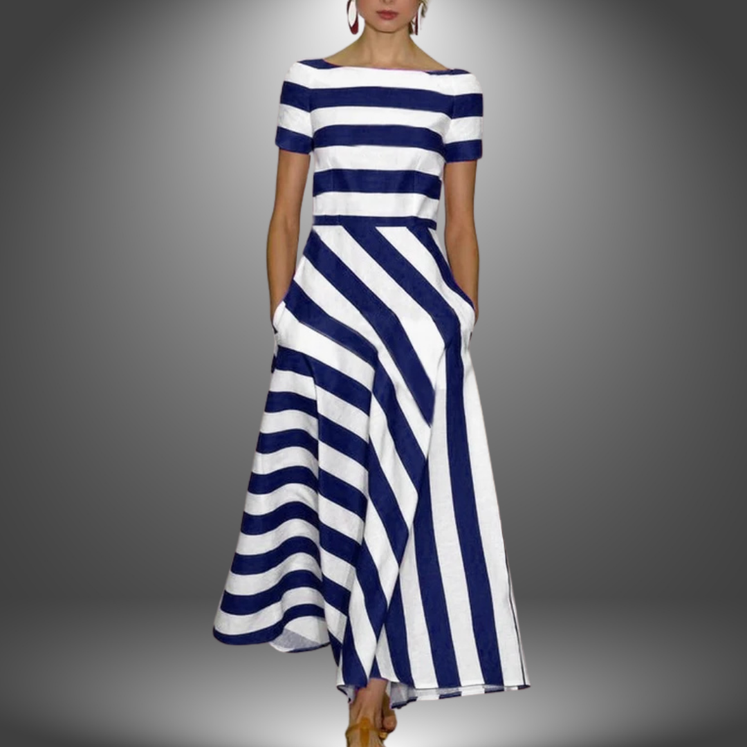 Amanda™ – Vestido às Riscas
