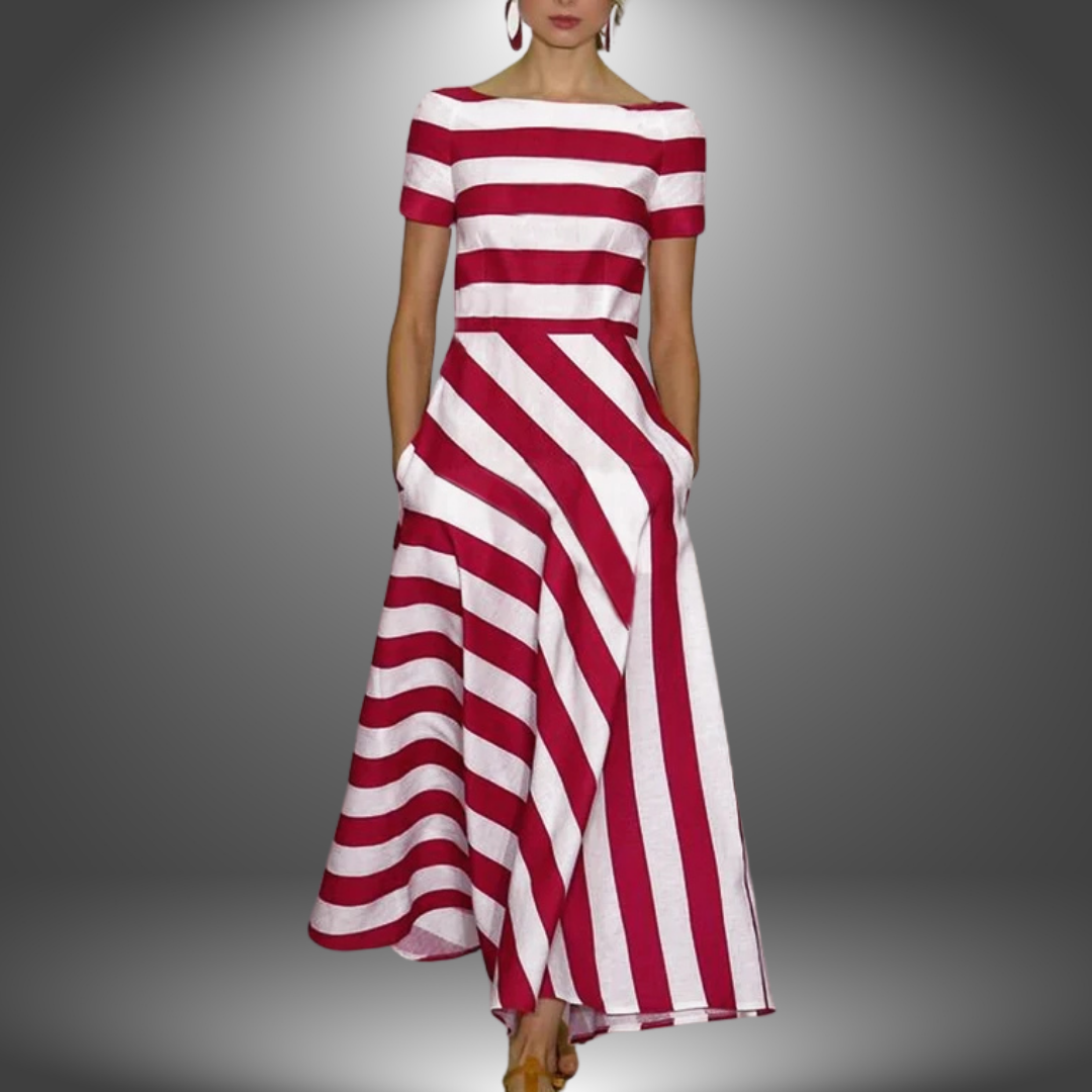 Amanda™ – Vestido às Riscas