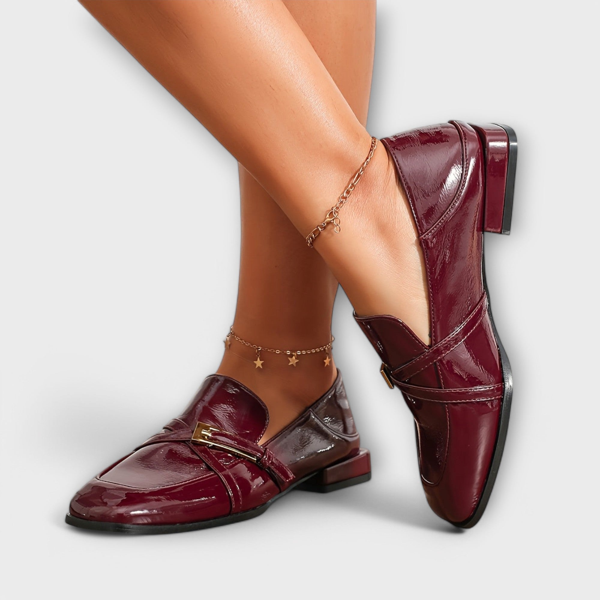 Isabel - Mocassins Bordô