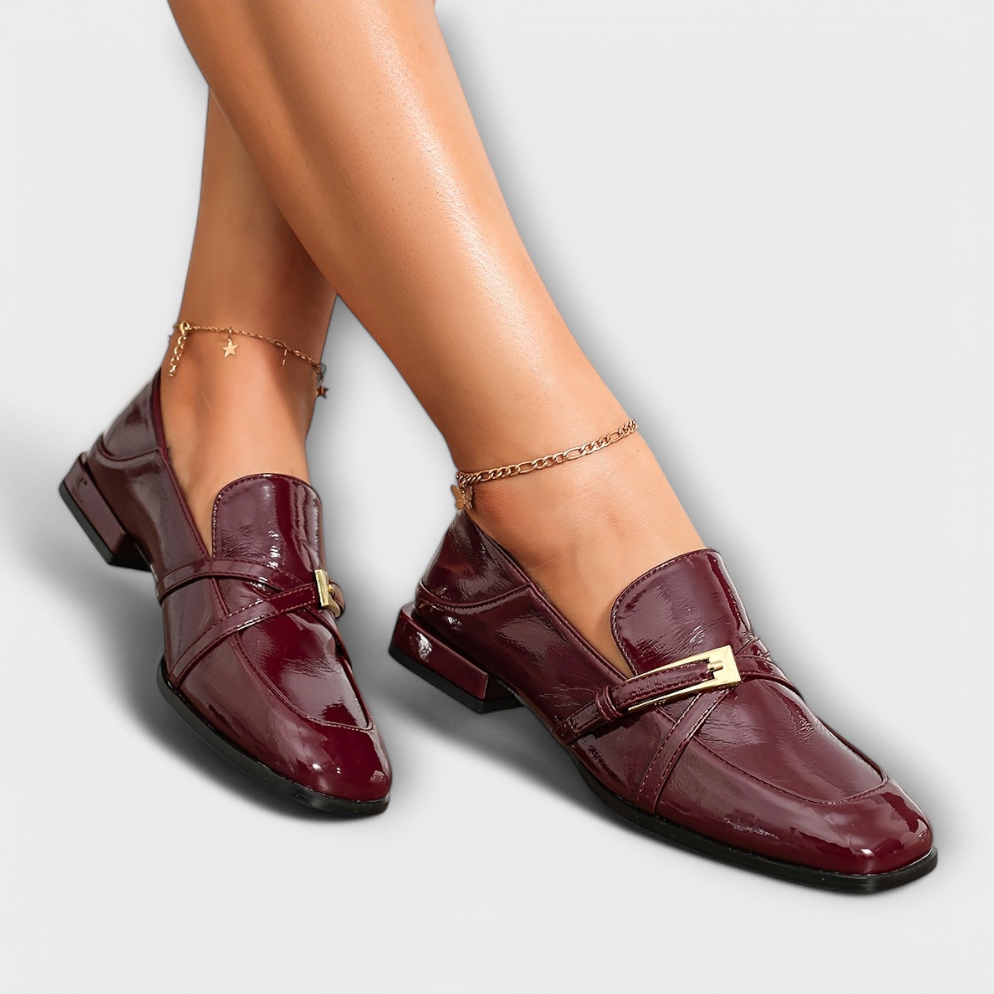 Isabel - Mocassins Bordô